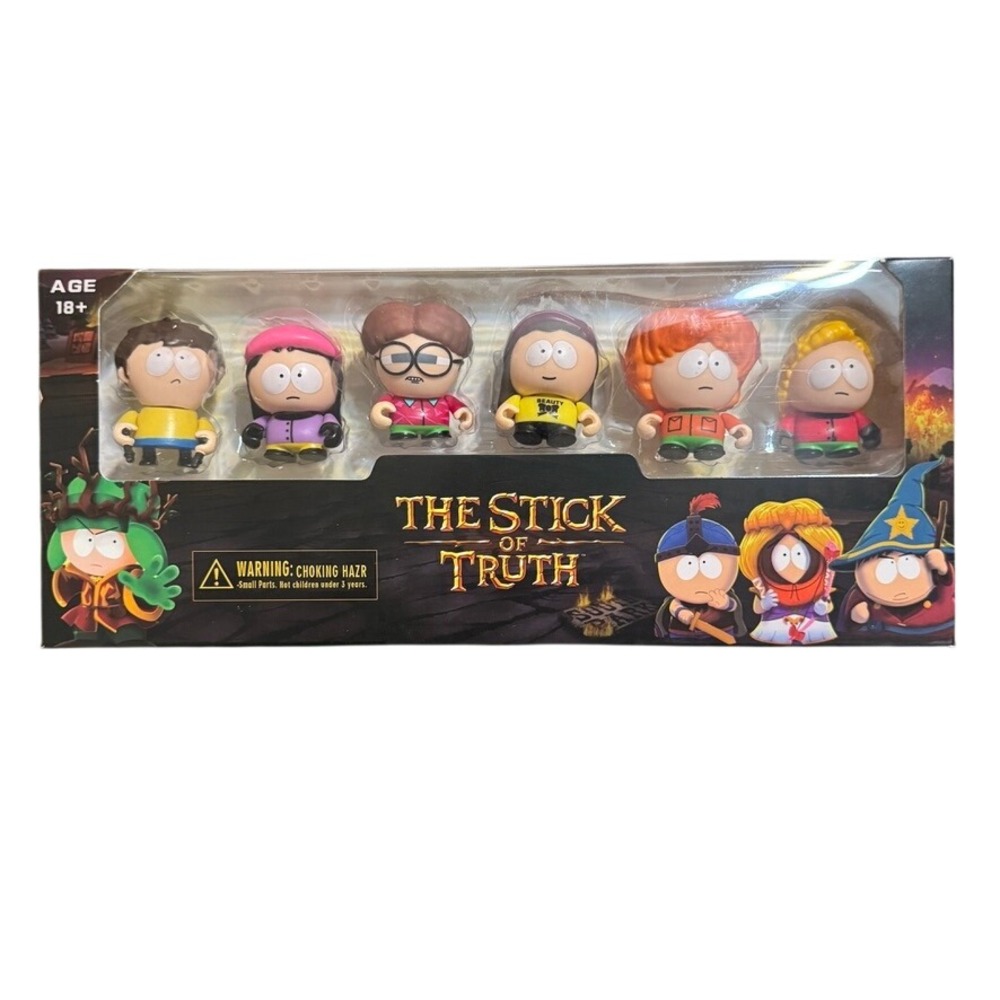 NIB South Park The Stick Of Truth Display Action Figures‎ Set Of 6 Dolls T-634